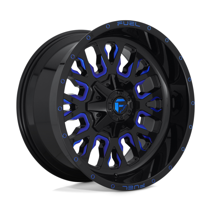 Felga aluminiowa D645 STROKE Gloss Black Blue Tinted Clear FUEL