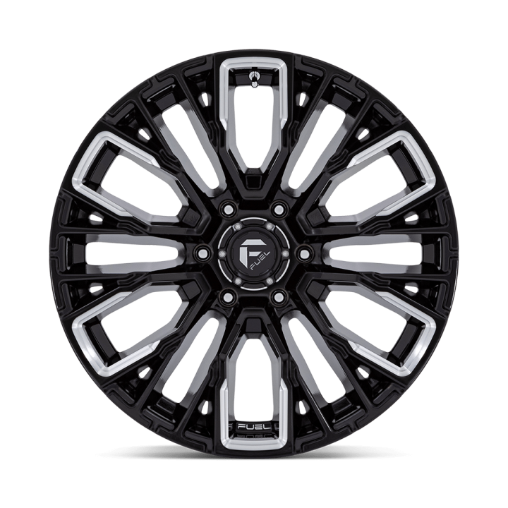 Felga aluminiowa D849 REBAR Gloss Black Milled FUEL - ujęcie 2