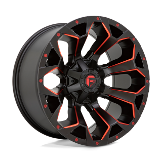Felga aluminiowa D787 ASSAULT Matte Black Red Milled FUEL