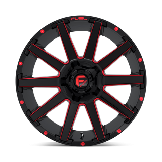 Felga aluminiowa D643 CONTRA Gloss Black Red Tinted Clear FUEL - ujęcie 2