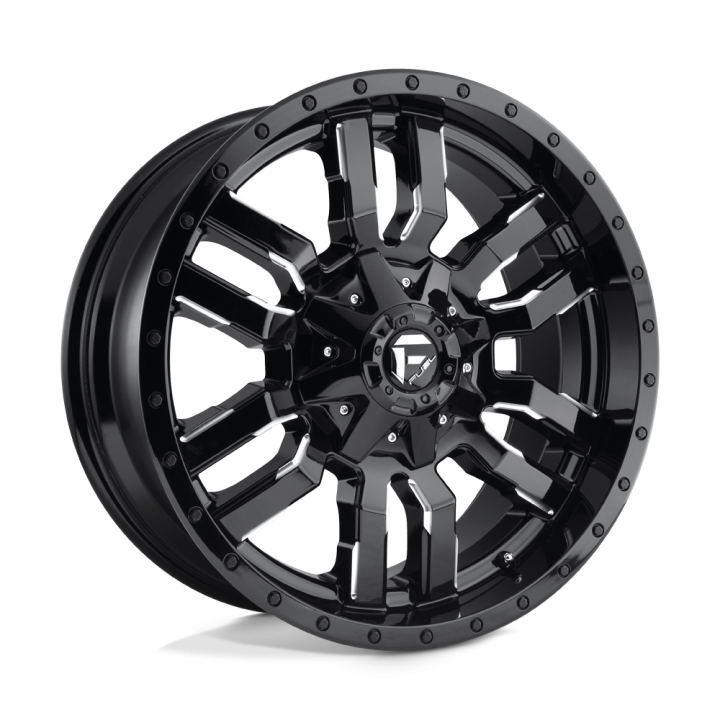 Felga aluminiowa D595 SLEDGE Gloss Black Milled FUEL