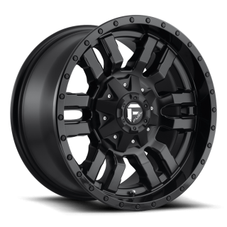 Felga aluminiowa D596 SLEDGE Matte Black Gloss Black Lip FUEL