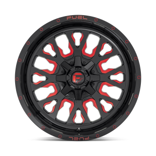 Felga aluminiowa D612 STROKE Gloss Black Red Tinted Clear FUEL - ujęcie 2