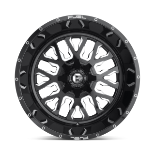 Felga aluminiowa D611 STROKE Gloss Black Milled FUEL - ujęcie 2