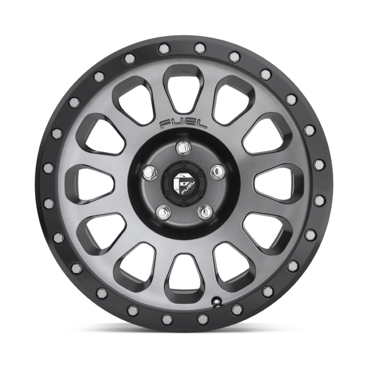 Felga aluminiowa D601 VECTOR Matte Gun Metal Black Bead Ring FUEL - ujęcie 2