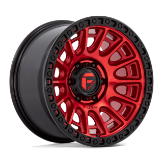 Felga aluminiowa D834 CYCLE Candy Red W/ Black Ring FUEL