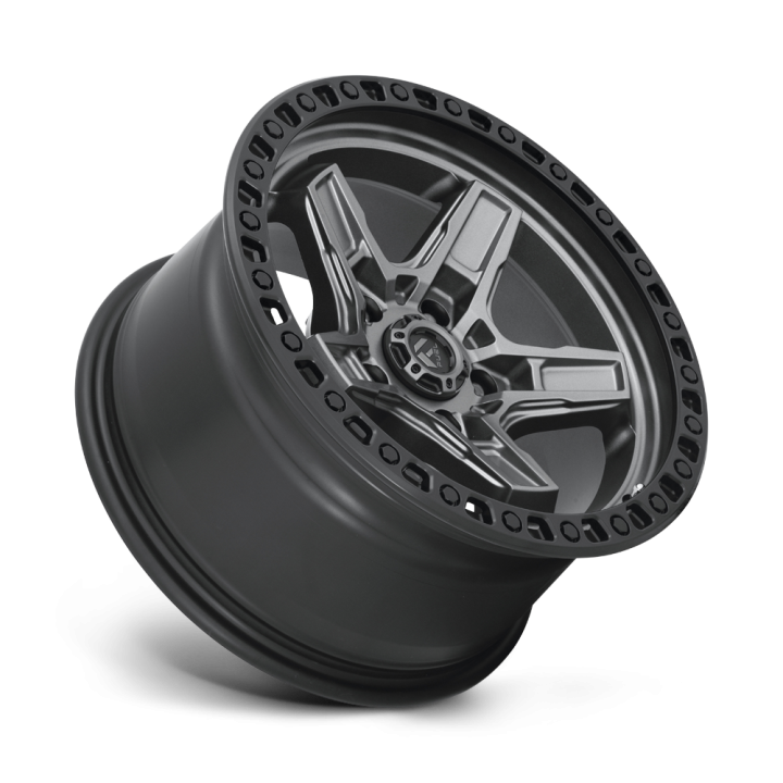 Felga aluminiowa D698 KICKER Matte Gun Metal Black Bead Ring FUEL - ujęcie 2