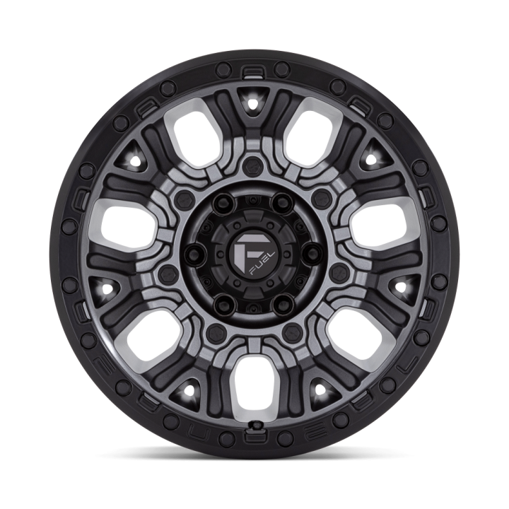 Felga aluminiowa D825 TRACTION Matte Gunmetal W/ Black Ring FUEL - ujęcie 3