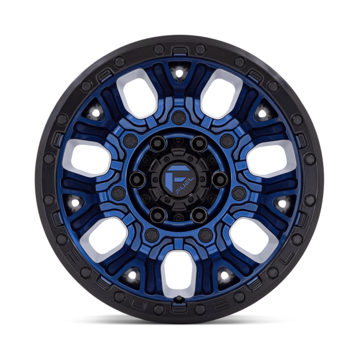 Felga aluminiowa D827 TRACTION Dark Blue W/ Black Ring FUEL - ujęcie 3