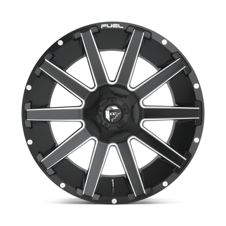 Felga aluminiowa D616 CONTRA Matte Black Milled FUEL - ujęcie 2