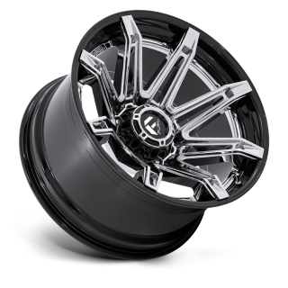 Felga aluminiowa FC401 BRAWL Chrome W/ Gloss Black Lip FUEL - ujęcie 2