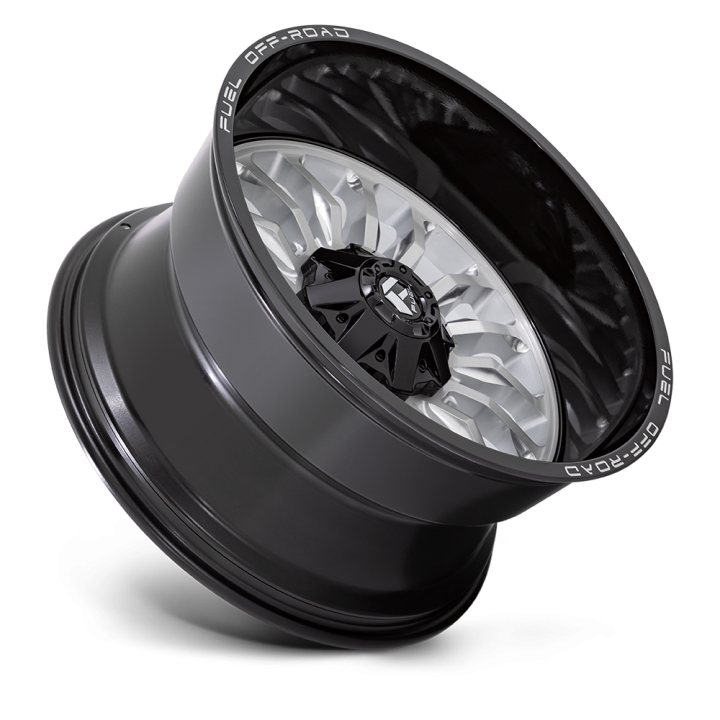 Felga aluminiowa D798 ARC Silver Brushed Face W/ Milled Black Lip FUEL - ujęcie 3
