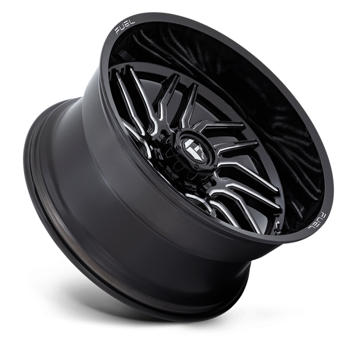 Felga aluminiowa D807 HURRICANE Gloss Black Milled FUEL - ujęcie 3