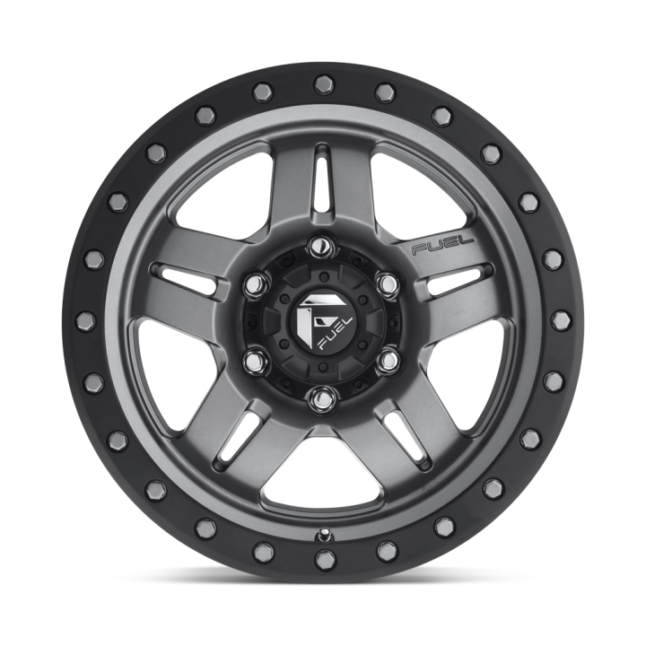 Felga aluminiowa D558 ANZA Matte Gun Metal Black Bead Ring FUEL - ujęcie 2