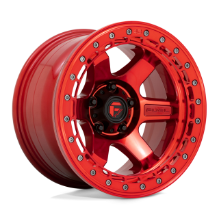 Felga aluminiowa D123 BLOCK BEADLOCK Candy Red W/ Candy Red Ring FUEL
