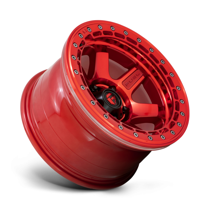 Felga aluminiowa D123 BLOCK BEADLOCK Candy Red W/ Candy Red Ring FUEL - ujęcie 3
