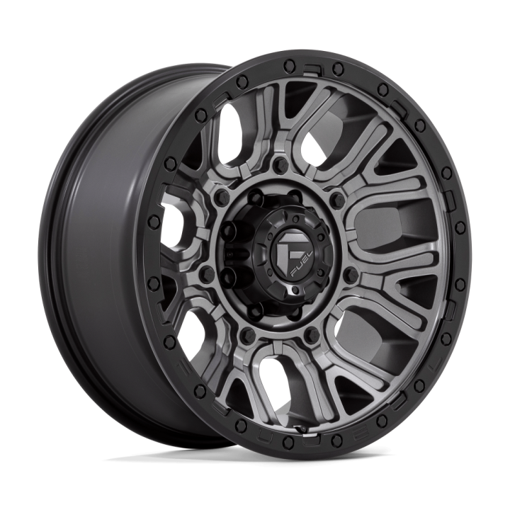 Felga aluminiowa D825 TRACTION Matte Gunmetal W/ Black Ring FUEL