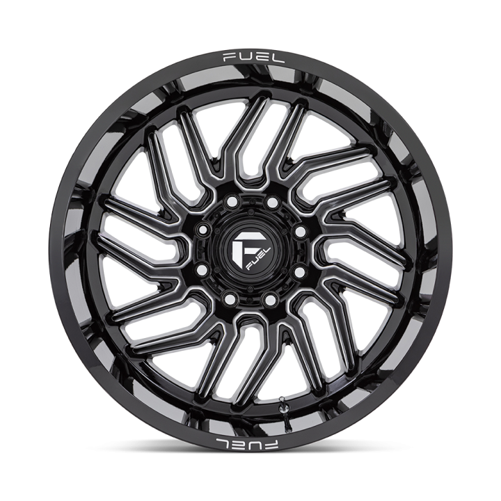 Felga aluminiowa D807 HURRICANE Gloss Black Milled FUEL - ujęcie 2