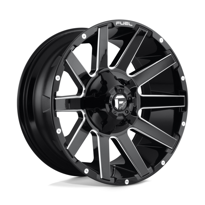 Felga aluminiowa D615 CONTRA Gloss Black Milled FUEL
