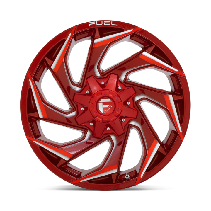 Felga aluminiowa D754 REACTION Candy Red Milled FUEL - ujęcie 3