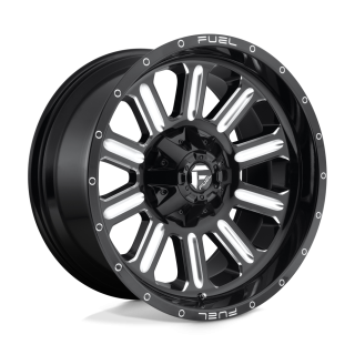 Felga aluminiowa D620 HARDLINE Gloss Black Milled FUEL