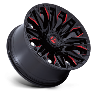 Felga aluminiowa D823 FLAME Gloss Black Milled W/ Candy Red FUEL - ujęcie 2