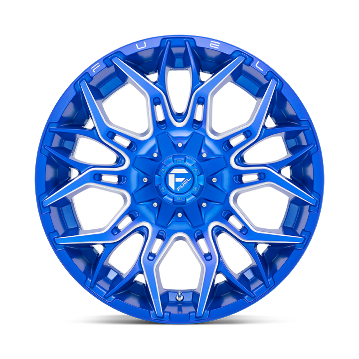 Felga aluminiowa D770 TWITCH Anodized Blue Milled FUEL - ujęcie 3