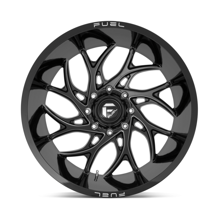Felga aluminiowa D741 RUNNER Gloss Black Milled FUEL - ujęcie 2