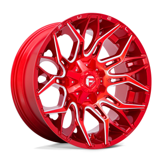 Felga aluminiowa D771 TWITCH Candy Red Milled FUEL