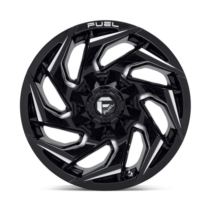 Felga aluminiowa D753 REACTION Gloss Black Milled FUEL - ujęcie 2