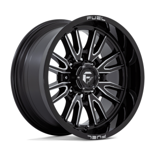 Felga aluminiowa D761 CLASH Gloss Black Milled FUEL
