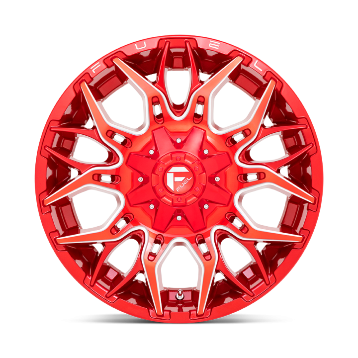 Felga aluminiowa D771 TWITCH Candy Red Milled FUEL - ujęcie 3