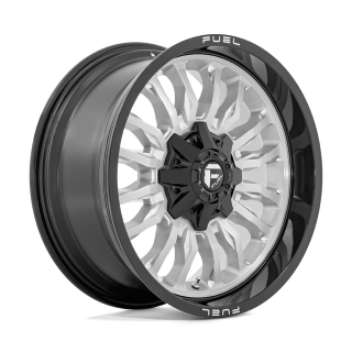 Felga aluminiowa D798 ARC Silver Brushed Face W/ Milled Black Lip FUEL