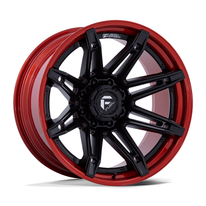 Felga aluminiowa FC401 BRAWL Matte Black W/ Candy Red Lip FUEL