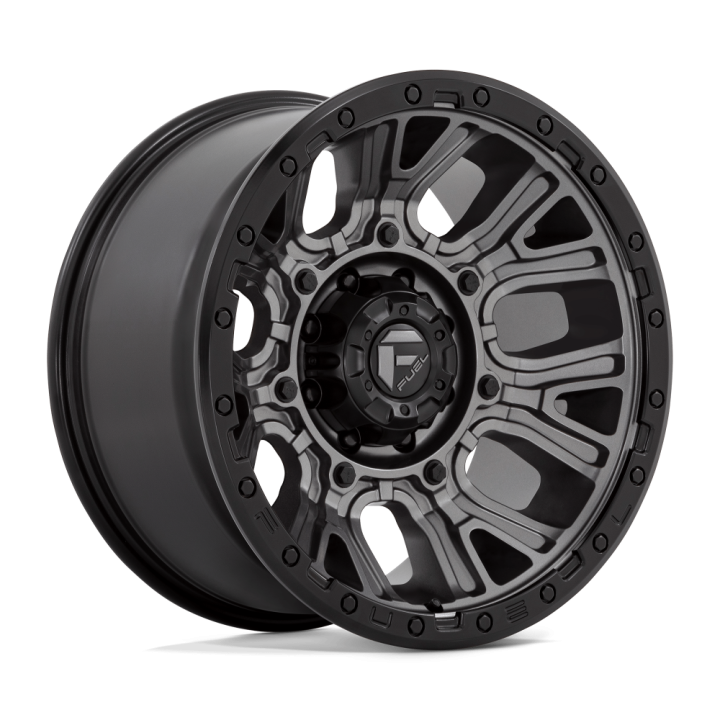 Felga aluminiowa D825 TRACTION Matte Gunmetal W/ Black Ring FUEL