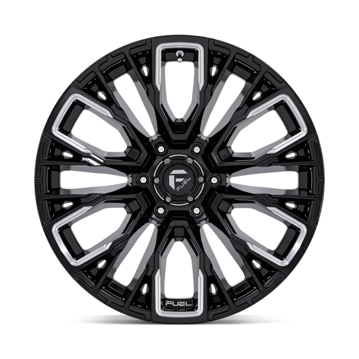 Felga aluminiowa D849 REBAR Gloss Black Milled FUEL - ujęcie 3