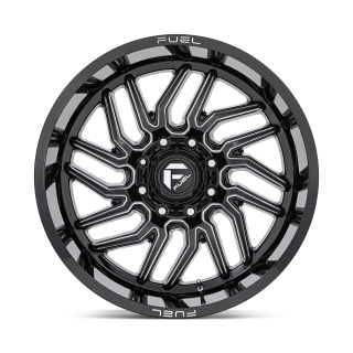 Felga aluminiowa D807 HURRICANE Gloss Black Milled FUEL - ujęcie 2