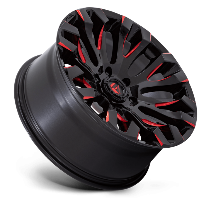 Felga aluminiowa D829 QUAKE Gloss Black Milled Red Tint FUEL - ujęcie 3