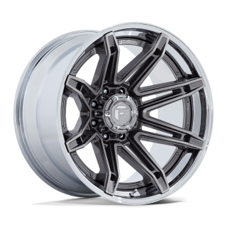 Felga aluminiowa FC401 BRAWL Platinum W/ Chrome Lip FUEL