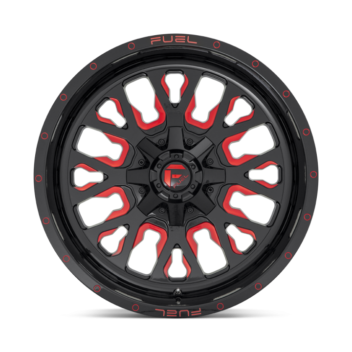 Felga aluminiowa D612 STROKE Gloss Black Red Tinted Clear FUEL - ujęcie 2