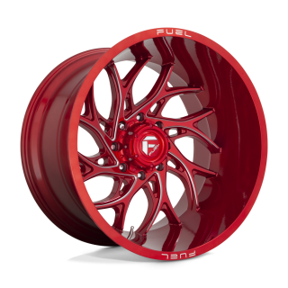 Felga aluminiowa D742 RUNNER Candy Red Milled FUEL