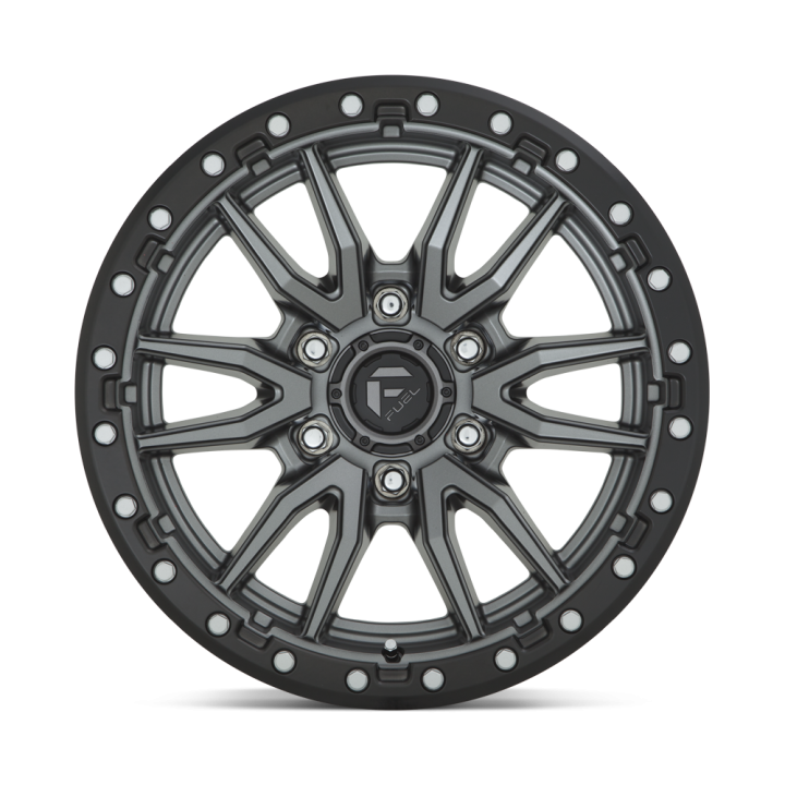 Felga aluminiowa D680 REBEL Matte Gun Metal Black Bead Ring FUEL - ujęcie 2