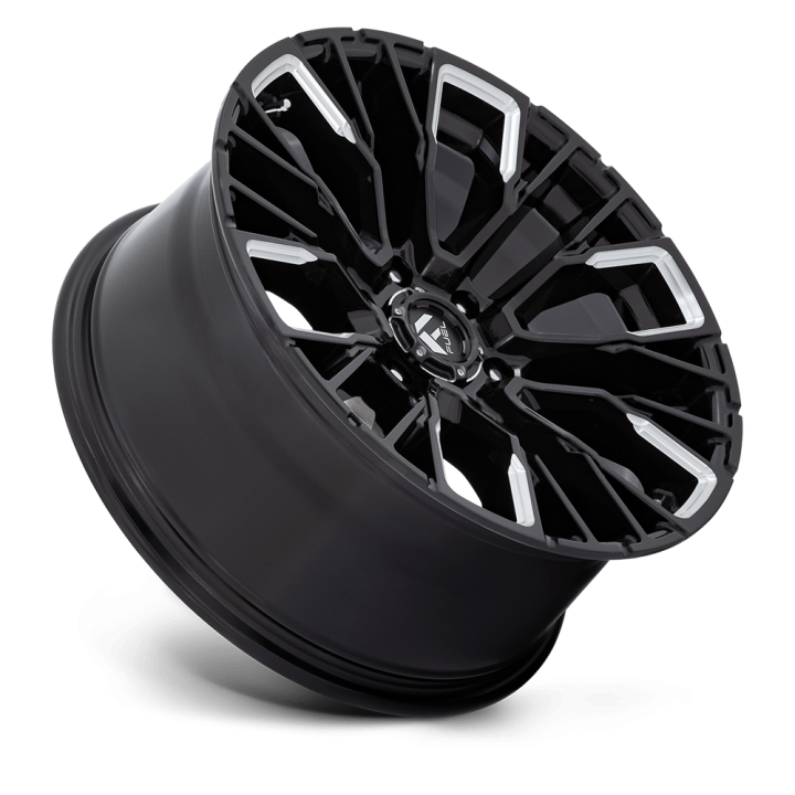 Felga aluminiowa D849 REBAR Gloss Black Milled FUEL - ujęcie 2