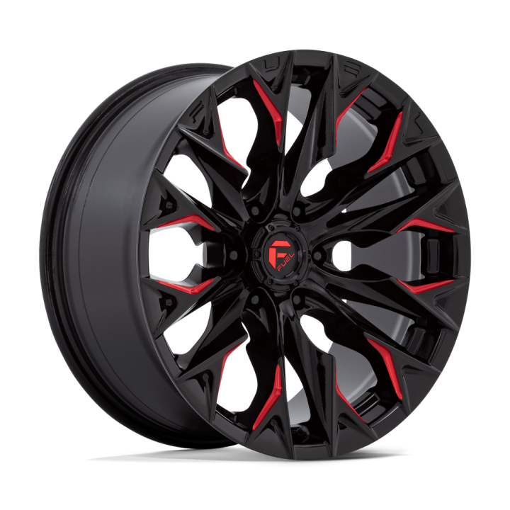 Felga aluminiowa D823 FLAME Gloss Black Milled W/ Candy Red FUEL