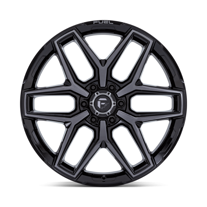 Felga aluminiowa FLUX Gloss Black Brush Fc Gray Ddt FUEL - ujęcie 3