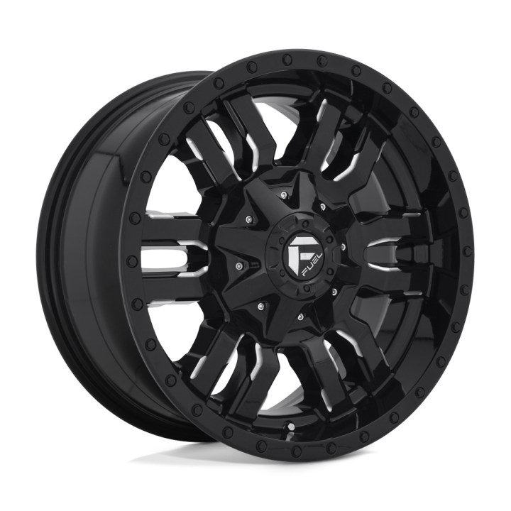 Felga aluminiowa D595 SLEDGE Gloss Black Milled FUEL