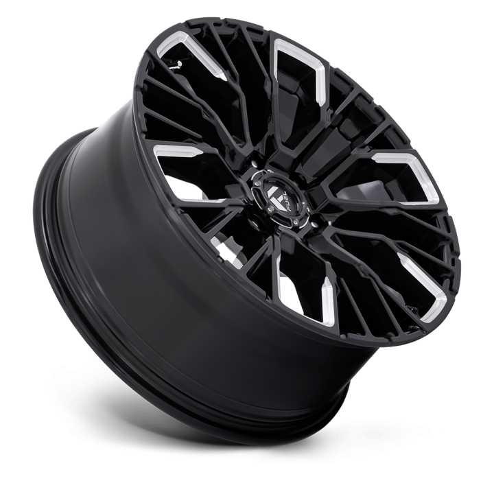 Felga aluminiowa D849 REBAR Gloss Black Milled FUEL - ujęcie 3