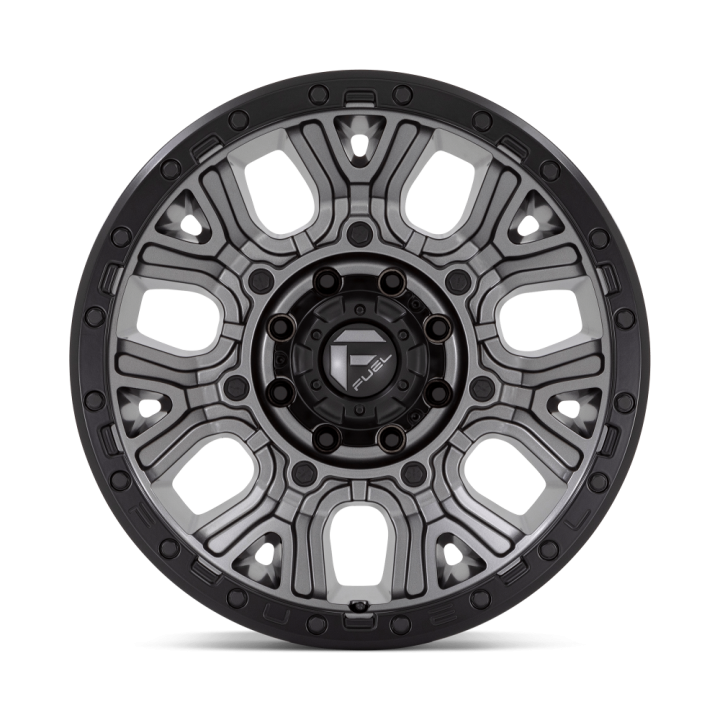 Felga aluminiowa D825 TRACTION Matte Gunmetal W/ Black Ring FUEL - ujęcie 3