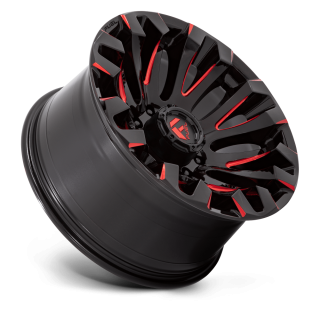 Felga aluminiowa D829 QUAKE Gloss Black Milled Red Tint FUEL - ujęcie 2