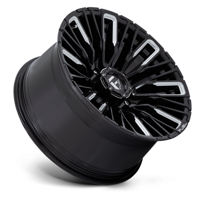 Felga aluminiowa D849 REBAR Gloss Black Milled FUEL - ujęcie 3